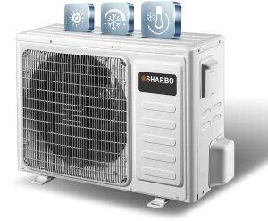 The Sharbo T3 is a special air conditioner compressor, developed for the challenging thermal environments of the Middle East. It is designed to withstand ambient temperatures of up to 60 degrees. Unlike other air conditioners that may struggle in high-temperature environments, the T3 stands out with its robust performance.