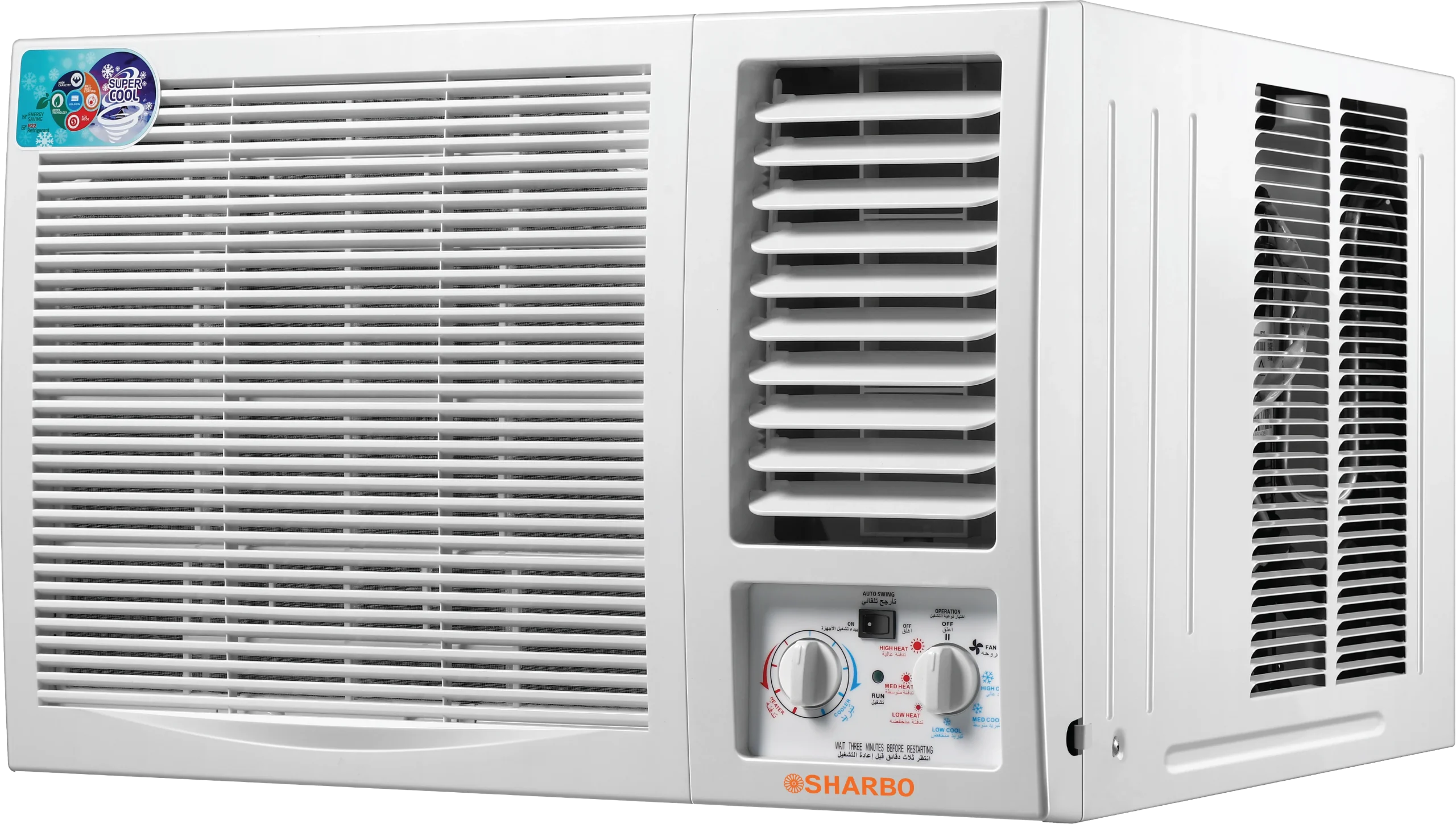 SHARBO'S WINDOW TYPE AIR CONDITIONERS 18000 bTU 24000 bTU مكيفات شاربو الشـباك
